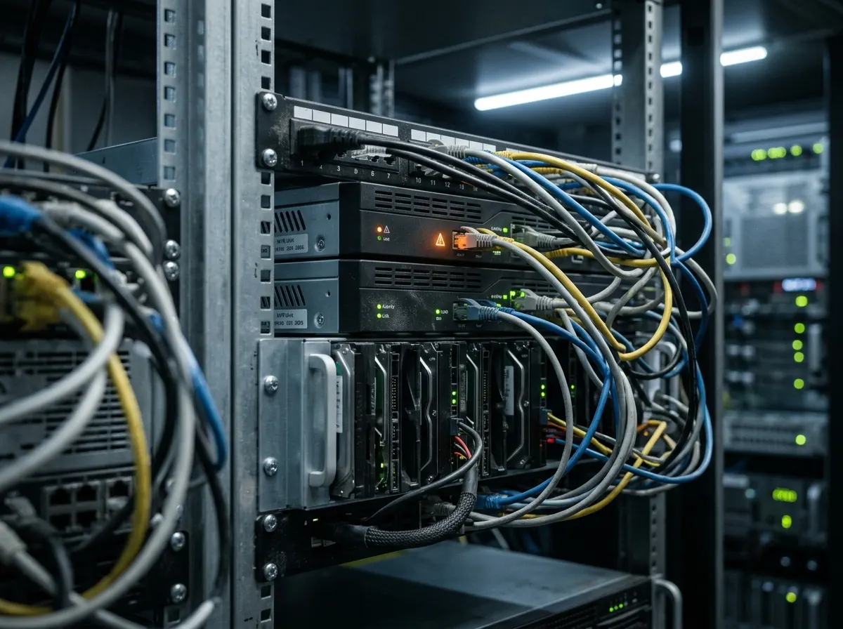 Rack of 14 on-site NVRs with no health visibility