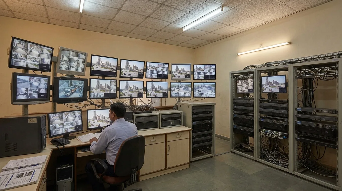 Before — surveillance on local hardware across four sites